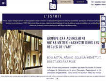 Tablet Screenshot of caa-agencement.fr